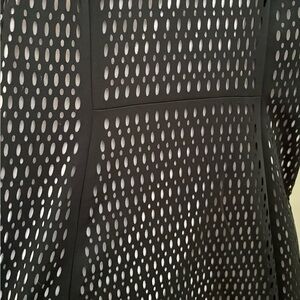 Karl Lagerfeld Black Cutout Design Top